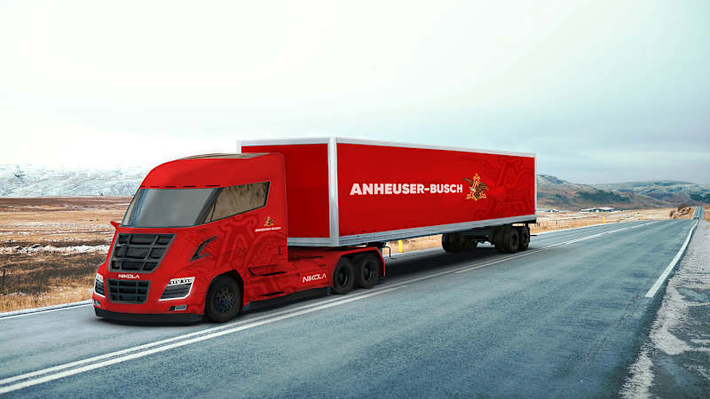 Anheuser-Busch orders up to 800 Nikola hydrogen-fueled big rigs